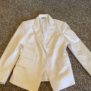 Express white blazer